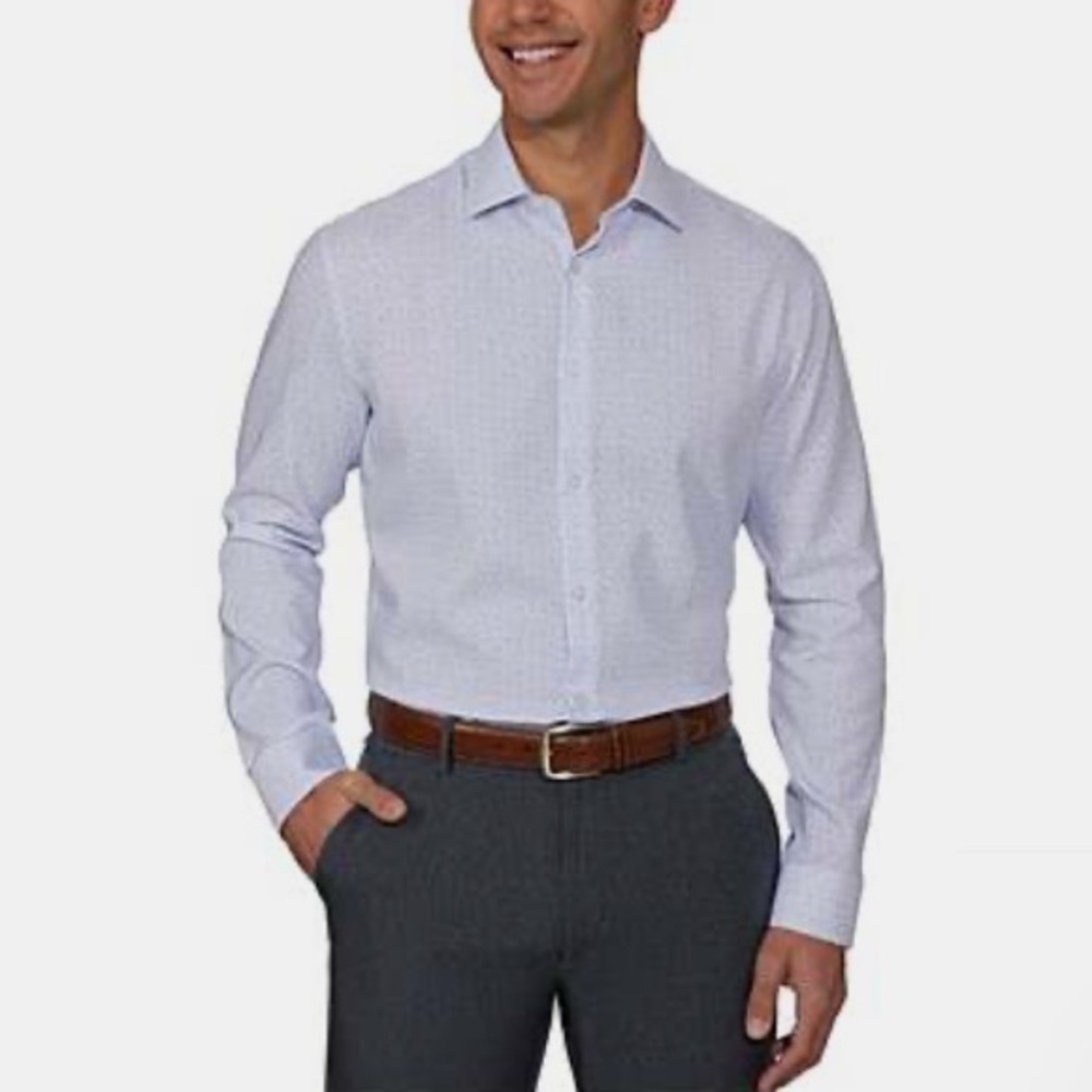 NWT REACTION KENNETH COLE Dress Shirt Quick Dry Performance, Wrinkle-Free